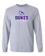 James Madison Dukes Long Sleeve Tee Shirt - Spotlight and Shadow Dukes