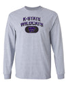 K-State Wildcats Long Sleeve Tee Shirt - Full Color K-State Wildcats Fade