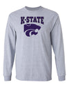 K-State Wildcats Long Sleeve Tee Shirt - Kansas State Powercat Logo