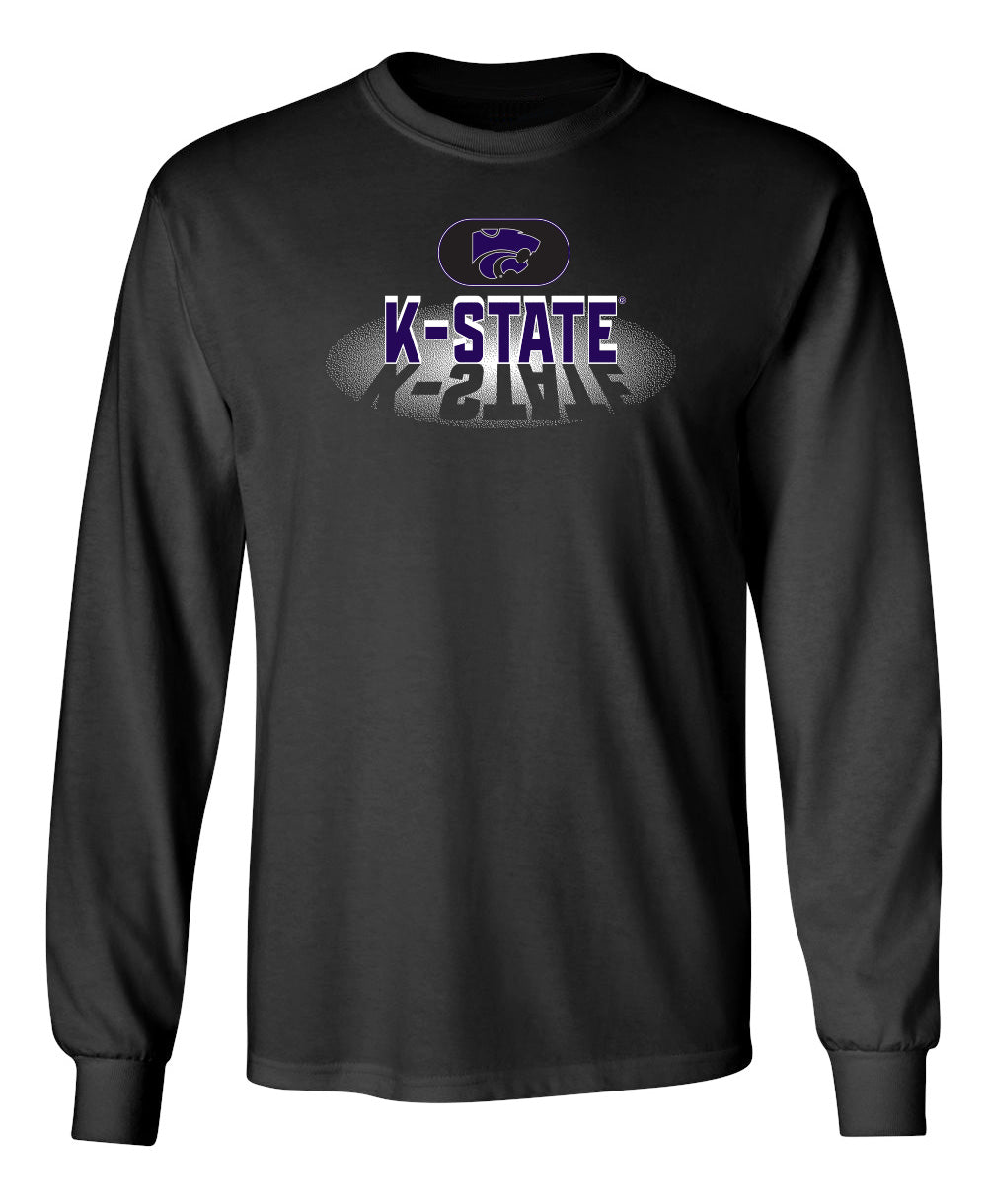 K-State Wildcats Long Sleeve Tee Shirt - Spotlight and Shadow K-State