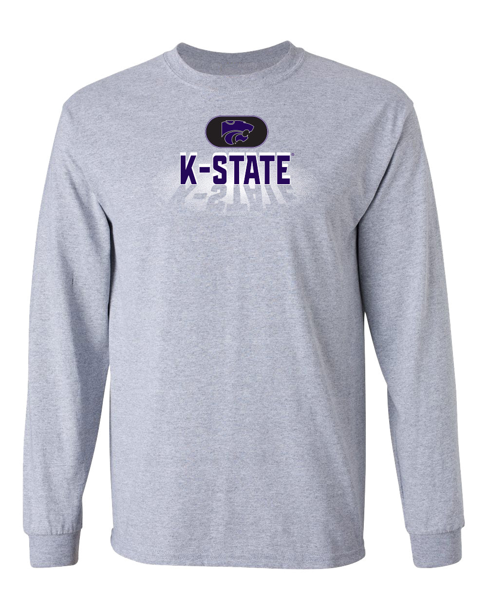 K-State Wildcats Long Sleeve Tee Shirt - Spotlight and Shadow K-State