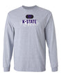 K-State Wildcats Long Sleeve Tee Shirt - Spotlight and Shadow K-State