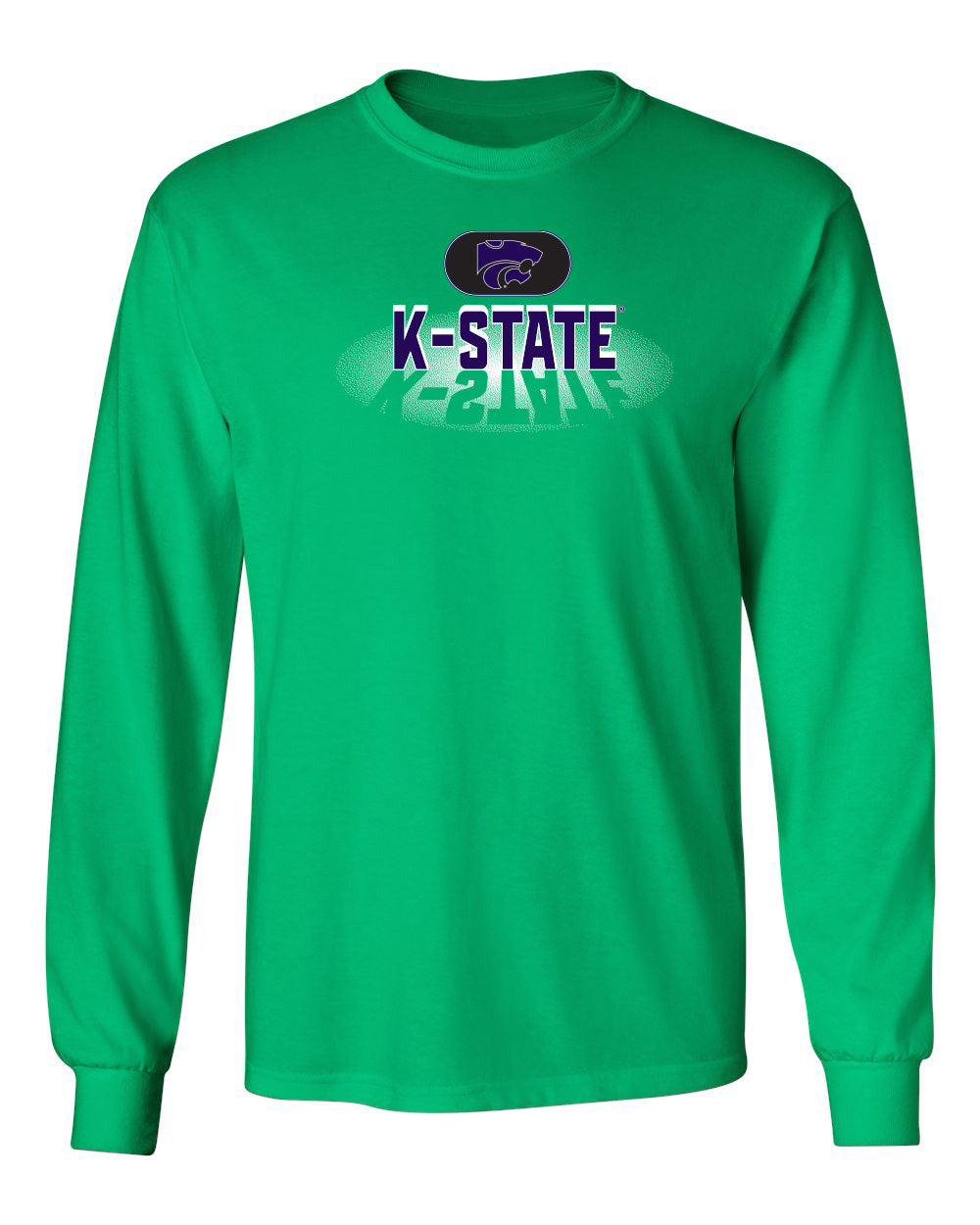 K-State Wildcats Long Sleeve Tee Shirt - Spotlight and Shadow K-State