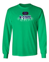 K-State Wildcats Long Sleeve Tee Shirt - Spotlight and Shadow K-State