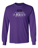 K-State Wildcats Long Sleeve Tee Shirt - Spotlight and Shadow K-State