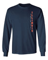 Illinois Fighting Illini Long Sleeve Tee Shirt - Vertical Illinois Fighting Illini