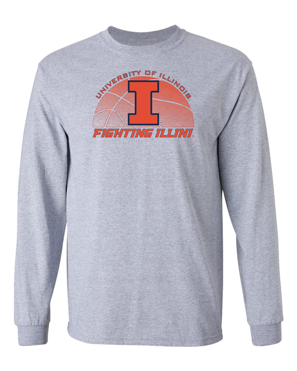 Illinois Fighting Illini Long Sleeve Tee Shirt - University of Illinois Basketball