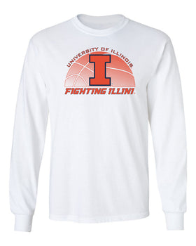 Illinois Fighting Illini Long Sleeve Tee Shirt - University of Illinois Basketball