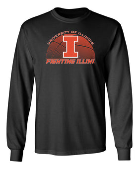 Illinois Fighting Illini Long Sleeve Tee Shirt - University of Illinois Basketball