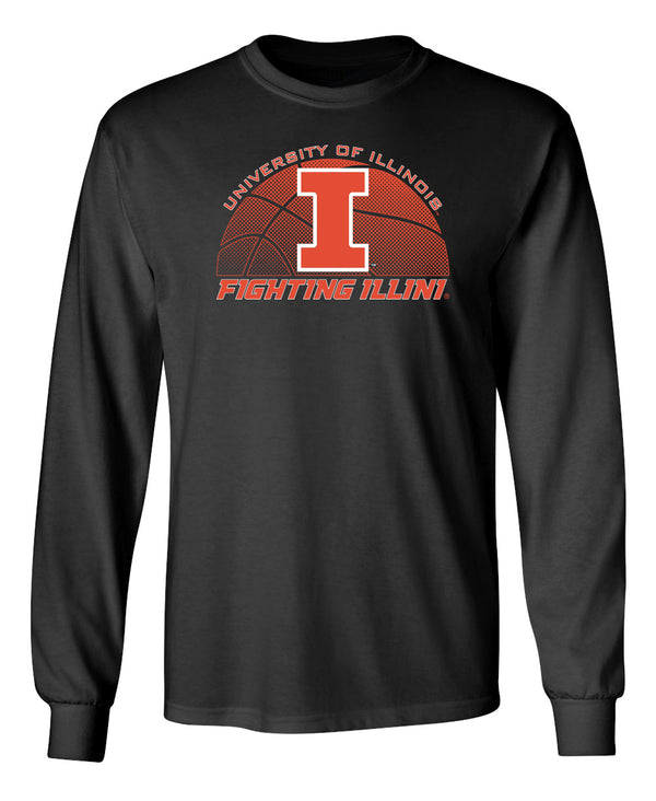 Illinois Fighting Illini Long Sleeve Tee Shirt - University of Illinois Basketball