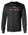 LSU Tigers Long Sleeve Tee Shirt - Striped Tigers Football Laces