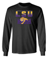 LSU Tigers Long Sleeve Tee Shirt - LSU Tiger Stadium Full Color Fade