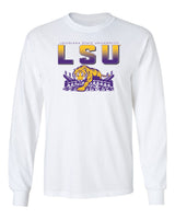 LSU Tigers Long Sleeve Tee Shirt - LSU Tiger Stadium Full Color Fade
