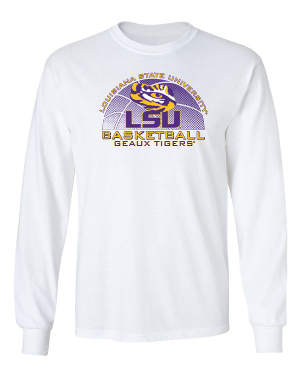 LSU Tigers Long Sleeve Tee Shirt - LSU Basketball Geaux Tigers