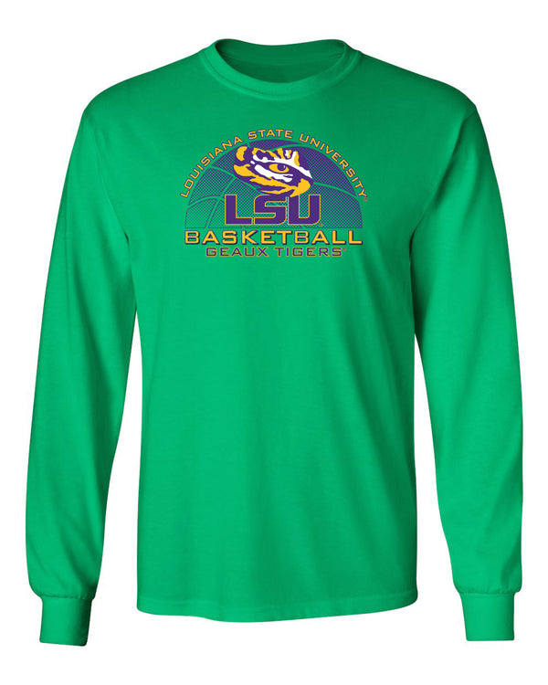 LSU Tigers Long Sleeve Tee Shirt - LSU Basketball Geaux Tigers