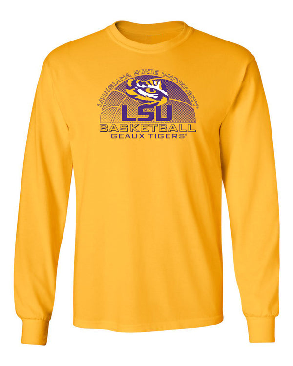 LSU Tigers Long Sleeve Tee Shirt - LSU Basketball Geaux Tigers