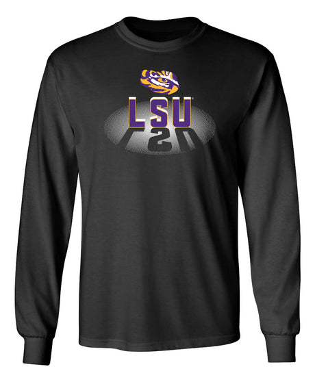 LSU Tigers Long Sleeve Tee Shirt - Spotlight and Shadow LSU