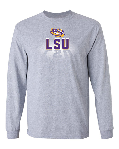 LSU Tigers Long Sleeve Tee Shirt - Spotlight and Shadow LSU