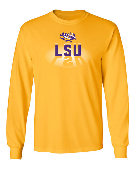 LSU Tigers Long Sleeve Tee Shirt - Spotlight and Shadow LSU