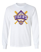 LSU Tigers Long Sleeve Tee Shirt - LSU Baseball Diamond