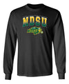 NDSU Bison Long Sleeve Tee Shirt - Full Color NDSU Fade with Logo