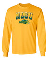 NDSU Bison Long Sleeve Tee Shirt - Full Color NDSU Fade with Logo