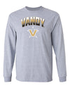 Vanderbilt Commodores Long Sleeve Shirt - Vandy Arch Full Color Fade with Primary