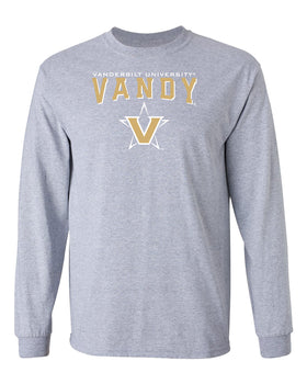 Vanderbilt Commodores Long Sleeve Shirt - Vandy with Primary Logo