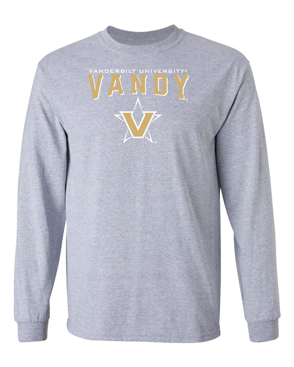 Vanderbilt Commodores Long Sleeve Shirt - Vandy with Primary Logo