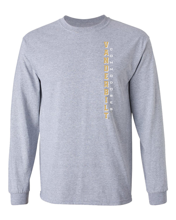 Vanderbilt Commodores Long Sleeve Shirt - Vertical Vanderbilt Commodores