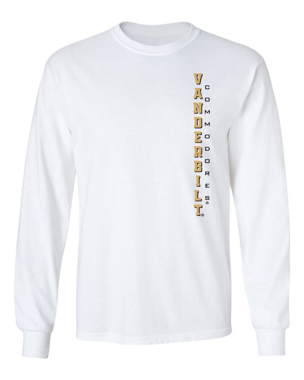 Vanderbilt Commodores Long Sleeve Shirt - Vertical Vandy Commodores