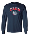 Gonzaga Bulldogs Long Sleeve Tee Shirt - Zags Full Color Fade