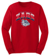 Gonzaga Bulldogs Long Sleeve Tee Shirt - Zags Full Color Fade