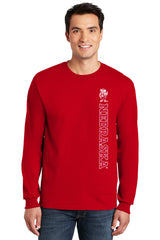Nebraska Huskers Long Sleeve Tee Shirt - Vertical Nebraska Herbie Husker