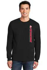 Nebraska Huskers Long Sleeve Tee Shirt - Vertical Huskers Herbie Husker