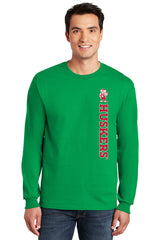 Nebraska Huskers Long Sleeve Tee Shirt - Vertical Huskers Herbie Husker