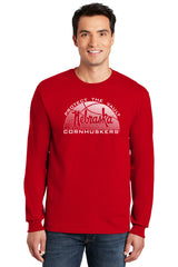 Nebraska Huskers Long Sleeve Tee Shirt - Script Nebraska Basketball