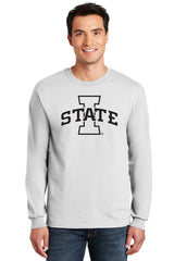 Iowa State Cyclones Long Sleeve Tee Shirt - Primary Logo Black Ink