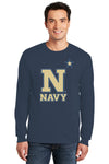 Navy Midshipmen Long Sleeve Tee Shirt - US Naval Academy Star Logo