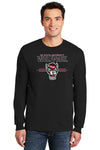 North Carolina State Wolfpack Long Sleeve Tee Shirt - 3-Stripe Primary Logo