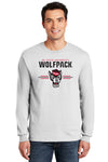 North Carolina State Wolfpack Long Sleeve Tee Shirt - 3-Stripe Primary Logo