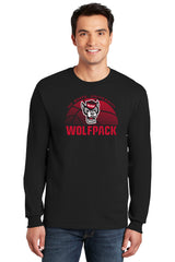 North Carolina State Wolfpack Long Sleeve Tee Shirt - NC State Basketball
