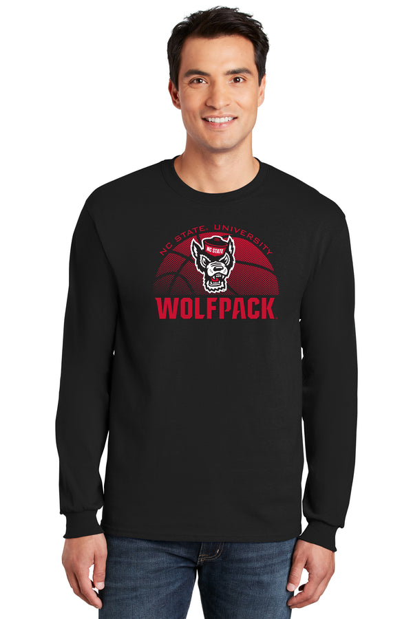 North Carolina State Wolfpack Long Sleeve Tee Shirt - NC State Basketball