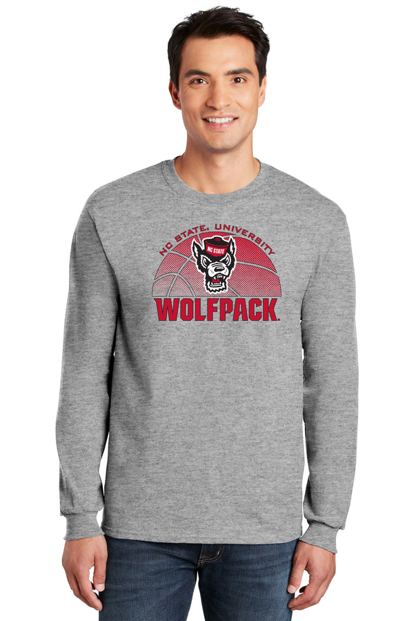North Carolina State Wolfpack Long Sleeve Tee Shirt - NC State Basketball