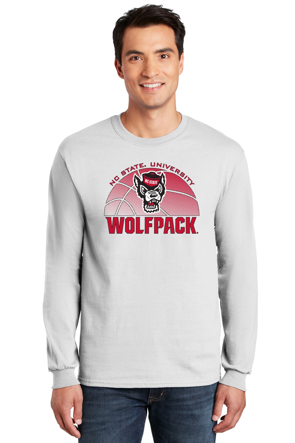 North Carolina State Wolfpack Long Sleeve Tee Shirt - NC State Basketball