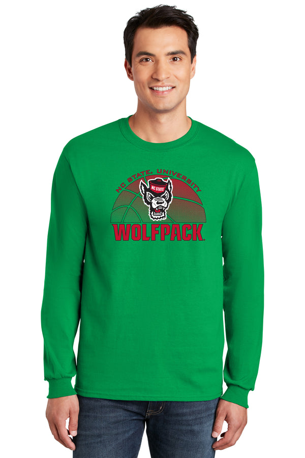 North Carolina State Wolfpack Long Sleeve Tee Shirt - NC State Basketball