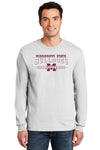 Mississippi State Bulldogs Long Sleeve Tee Shirt - MSU Bulldogs 3-Stripe