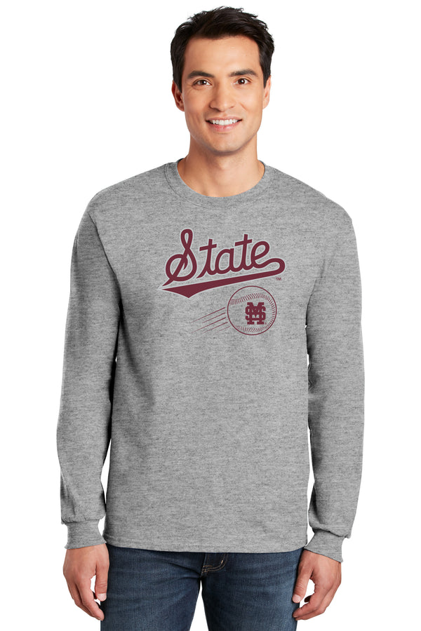 Mississippi State Bulldogs Long Sleeve Tee Shirt - Mississippi State Baseball