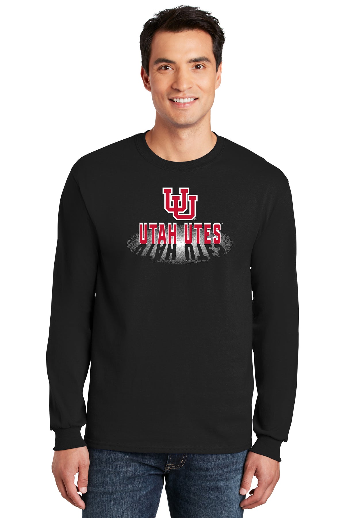 Utah Utes Long Sleeve Tee Shirt - Spotlight Shadow Utah Utes