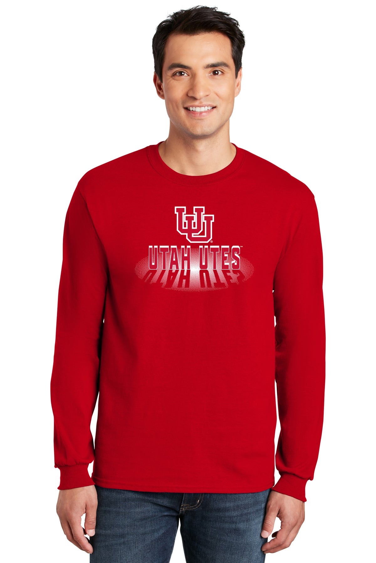Utah Utes Long Sleeve Tee Shirt - Spotlight Shadow Utah Utes